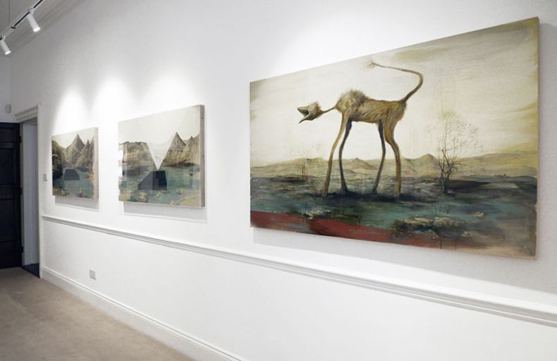 Wolf Vista general de la exposici&oacute;n en la galer&iacute;a Oliver Sears Gallery, 2018